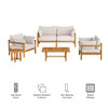 Eleni 5-Piece Outdoor Patio Teak Wood Furniture Set by Modway / EEI-7660