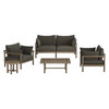 Eleni 5-Piece Outdoor Patio Teak Wood Furniture Set by Modway / EEI-7660