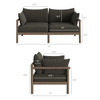 Eleni 5-Piece Outdoor Patio Teak Wood Furniture Set by Modway / EEI-7660