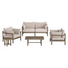 Eleni 5-Piece Outdoor Patio Teak Wood Furniture Set by Modway / EEI-7660