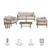 Eleni 5-Piece Outdoor Patio Teak Wood Furniture Set by Modway / EEI-7660