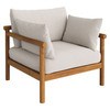 Eleni 4-Piece Outdoor Patio Teak Wood Sofa Set by Modway / EEI-7661