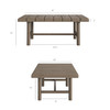 Eleni 4-Piece Outdoor Patio Teak Wood Sofa Set by Modway / EEI-7661