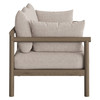 Eleni 2-Piece Outdoor Patio Teak Wood Loveseat with Ottoman Set by Modway / EEI-7662