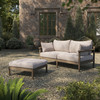 Eleni 2-Piece Outdoor Patio Teak Wood Loveseat with Ottoman Set by Modway / EEI-7662