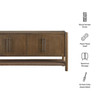 Taschen 4-Door Wood Sideboard Cabinet by Modway / EEI-7670