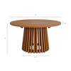 Lane 31 Inch Round Outdoor Patio Teak Wood Coffee Table by Modway / EEI-7680