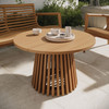 Lane 31 Inch Round Outdoor Patio Teak Wood Coffee Table by Modway / EEI-7680