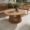 Lane 39 Inch Round Outdoor Patio Teak Wood Coffee Table by Modway / EEI-7681
