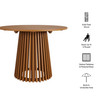 Lane 39 Inch Round Outdoor Patio Teak Wood Dining Table by Modway / EEI-7682