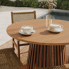 Lane 39 Inch Round Outdoor Patio Teak Wood Dining Table by Modway / EEI-7682