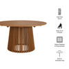 Lane 55 Inch Round Outdoor Patio Teak Wood Dining Table by Modway / EEI-7684