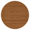 Lane 35 Inch Round Outdoor Patio Teak Wood Bar Table by Modway / EEI-7686