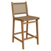 Rowe Outdoor Patio Teak Wood Counter Chairs Set of 2 by Modway / EEI-7688