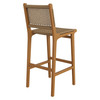Rowe Outdoor Patio Teak Wood Bar Chairs Set of 2 by Modway / EEI-7689