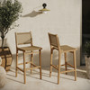 Rowe Outdoor Patio Teak Wood Bar Chairs Set of 2 by Modway / EEI-7689
