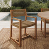 Reed Outdoor Patio Teak Wood Rattan Dining Chair by Modway / EEI-7690