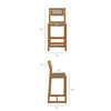 Reed 40 Inch Outdoor Patio Outdoor Teak Wood Counter Stool by Modway / EEI-7691