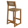 Reed 40 Inch Outdoor Patio Outdoor Teak Wood Counter Stool by Modway / EEI-7691