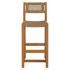 Reed 44 Inch Outdoor Patio Outdoor Teak Wood Rattan Bar Stool by Modway / EEI-7692