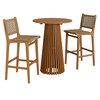 Rowe 3-Piece Outdoor Patio Teak Wood Bar Set by Modway / EEI-7696