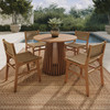 Rowe 5-Piece Outdoor Patio Teak Wood Dining Set by Modway / EEI-7700