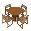Reed 5-Piece Outdoor Patio Teak Wood Dining Set by Modway / EEI-7701