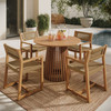 Reed 5-Piece Outdoor Patio Teak Wood Dining Set by Modway / EEI-7701