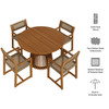 Reed 5-Piece Outdoor Patio Teak Wood Dining Set by Modway / EEI-7703