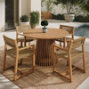 Reed 5-Piece Outdoor Patio Teak Wood Dining Set by Modway / EEI-7703