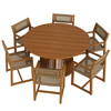 Reed 7-Piece Outdoor Patio Teak Wood Dining Set by Modway / EEI-7705