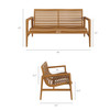 Hayden 4-Piece Outdoor Patio Teak Wood Furniture Set by Modway / EEI-7706