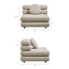 Jubilee Upholstered Modular Armless Chair by Modway / EEI-7708