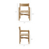 Alvia 6-Piece Oak Wood Dining Table and Seating Set by Modway / EEI-7715