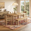 Alvia 6-Piece Oak Wood Dining Table and Seating Set by Modway / EEI-7715