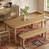 Alvia 6-Piece Oak Wood Dining Table and Seating Set by Modway / EEI-7715