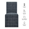 Aster Linen Cotton Blend Slipcovered Dining Chairs Set of 2 by Modway / EEI-7761
