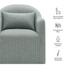 Bardot Slipcovered Striped Accent Chair by Modway / EEI-7776