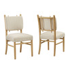 Mauden Striped Dining Side Chairs Set of 2 by Modway / EEI-7777
