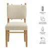 Mauden Striped Dining Side Chairs Set of 2 by Modway / EEI-7777