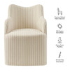 Cordelle Linen Blend Swivel Dining Chair by Modway / EEI-7780