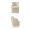 Cordelle Linen Blend Swivel Dining Chair by Modway / EEI-7780