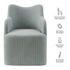 Cordelle Linen Blend Swivel Dining Chair by Modway / EEI-7780