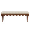 Mirette Scalloped Edge Striped Accent Bench by Modway / EEI-7781