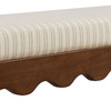Mirette Scalloped Edge Striped Accent Bench by Modway / EEI-7781