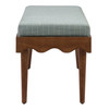 Mirette Scalloped Edge Striped Accent Bench by Modway / EEI-7781