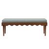 Mirette Scalloped Edge Striped Accent Bench by Modway / EEI-7781