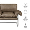 Ansel Vegan Leather Accent Chair by Modway / EEI-7795