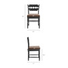 Jax Oak Wood Dining Chair With Wavy Razor Back and Cushion Set of 2 by Modway / EEI-7798