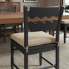 Jax Oak Wood Dining Chair With Wavy Razor Back and Cushion Set of 2 by Modway / EEI-7798